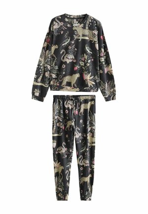 SET - Conjunto de pijama - charcoal grey leopard