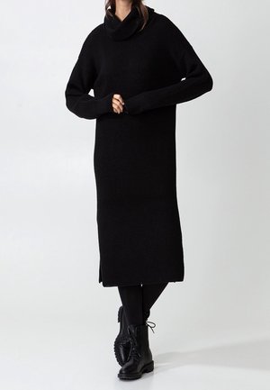 Gebreide jurk - black