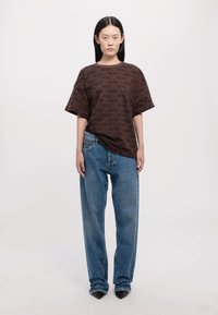 MOSCHINO PANTALONE - Traperice opuštenog kroja - blu