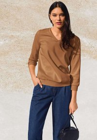 MADELEINE MIT 3/4-LANGEN ÄRMELN - Sweater - cork brown