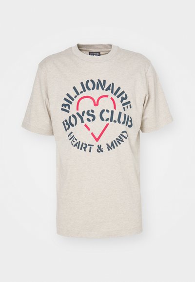 Billionaire Boys Club HEART & MIND STENCIL LOGO - Apdrukāts T-krekls - oat