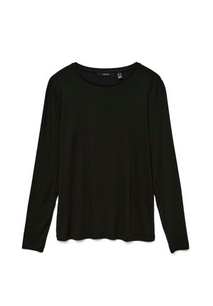 LANGARM- - Topper langermet - black