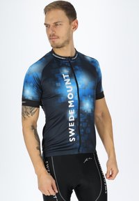 Swedemount PERFORMANCE BIKE TEE - Αθλητικό μπλουζάκι - black blue