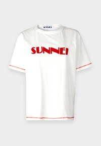 Apdrukāts T-krekls - off white ppt/acid orange