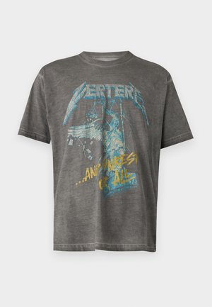 Vertere Berlin JUSTICE UNISEX - T-shirt print - washed black