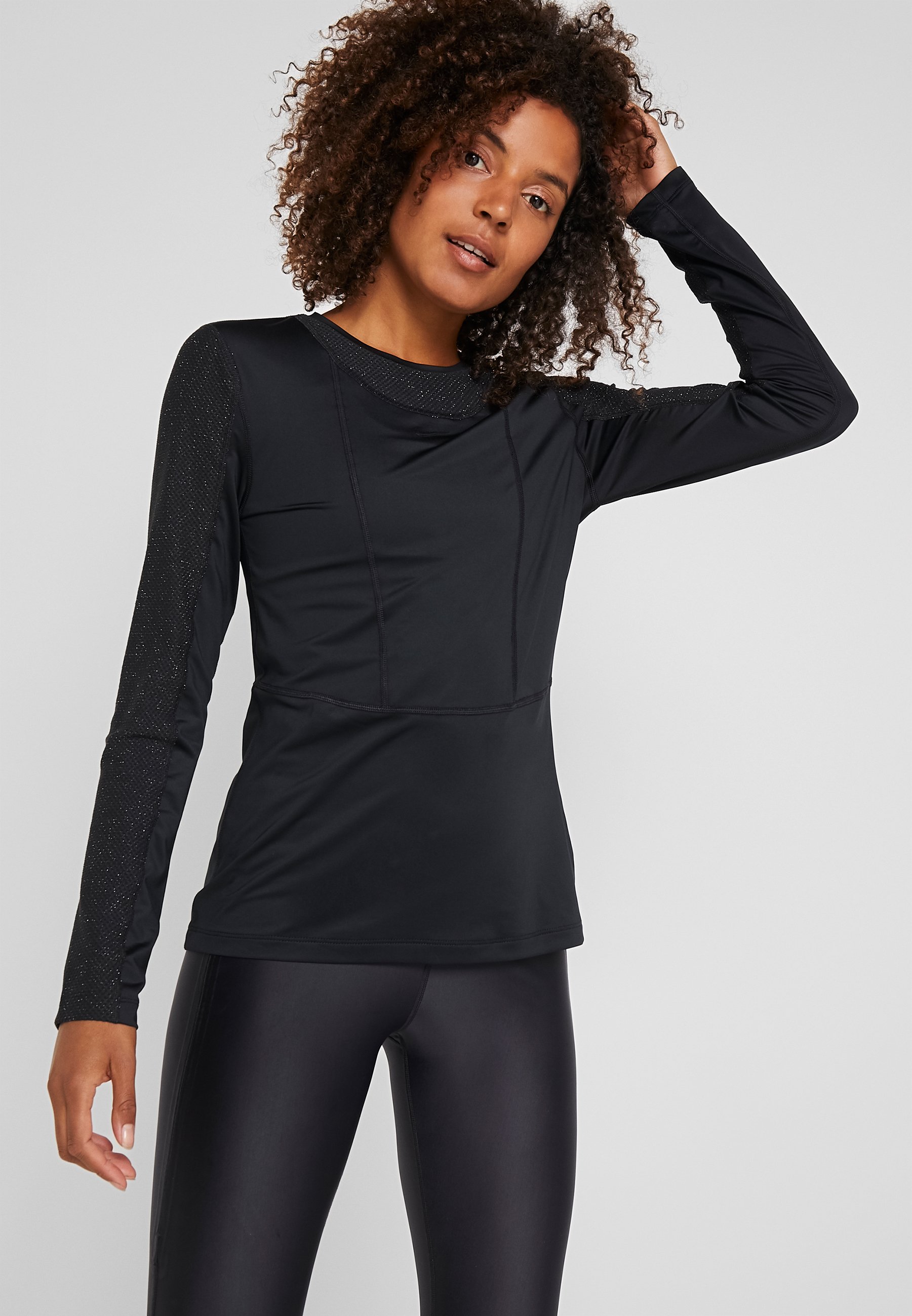 WARM HOLLYWOOD - Sportshirt - black/clear WARM HOLLYWOOD - Sportshirt - black/clear