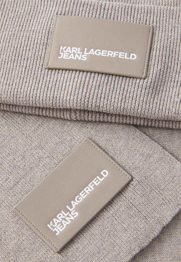 GIFTSET LOGO BEANIE SCARF SET UNISEX - Scarf - desert taupe3