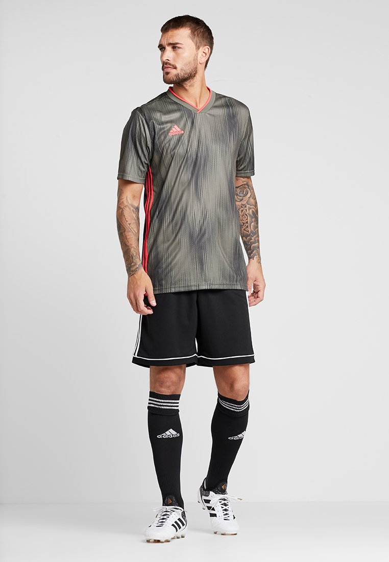 adidas Performance SQUADRA CLIMALITE FOOTBALL 1/4 SHORTS - Pantaloncini  sportivi - black/white/nero - Zalando.it