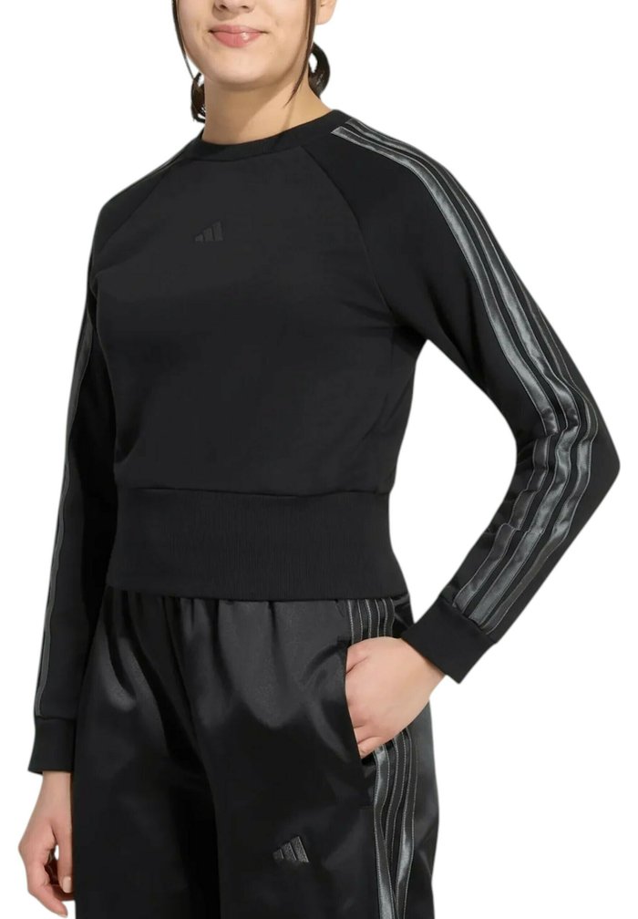 adidas JG SATIN SWT - Sweatshirt - black