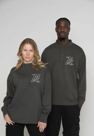 OVERSIZE LONGSLEEVE SWIRL - Top s dlouhým rukávem - phantom