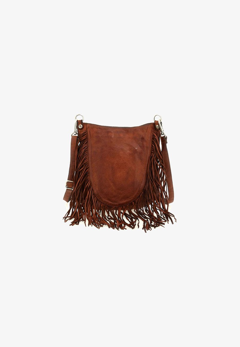 Campomaggi CON FRANGE - Borsa a tracolla - cuoio