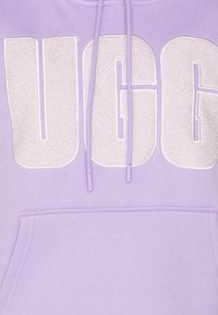 UGG REY FLUFF LOGO HOODIE - Mikina - purple jade