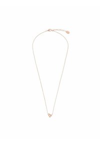 Goudkleurige halsketting met een delicate ketting en een kleine edelsteen hanger. Voorzien van een kreeftsluitingen en een verstelbare lengte.