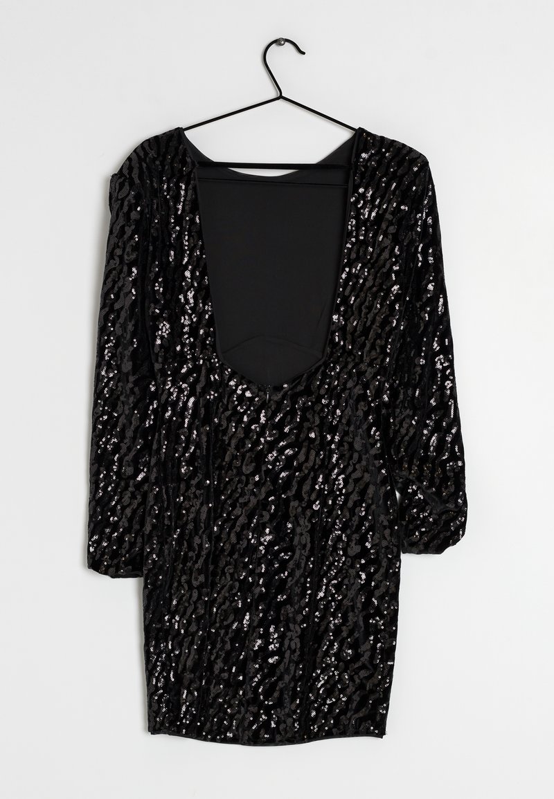 bershka black sequin dress Bershka Special Edition Sequin Black Dress Size S