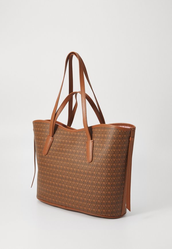 NEW NEVER COATED - Tote bag - cognac3