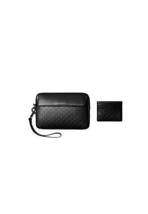 Calvin Klein, ALLOVER EMBLEM LOGO CARD HOLDER AND POUCH - Portefeuille - black