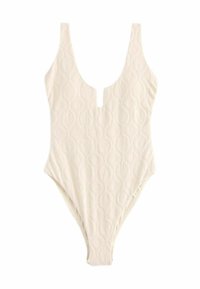 Next SCOOP TRIM TUMMY CONTROL Costume da bagno cream shell