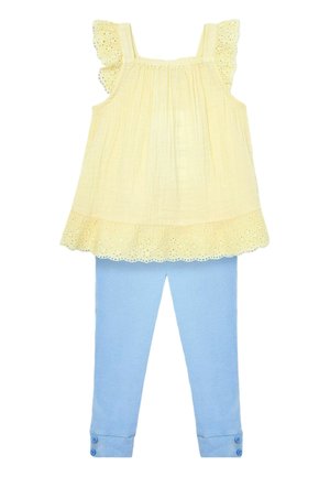 2-PIECE BRODERIE SET - REGULAR FIT - Bluse - yellow