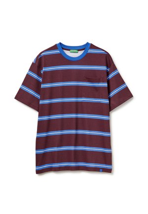 STRIPED - Triko s potiskem - violet