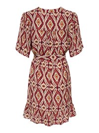 ONLY DRESS ONLANTONIA SHORT DRESS - Robe de jour - brick red