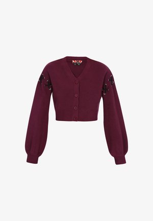myMo ROCKS, Strickjacke - burgundy