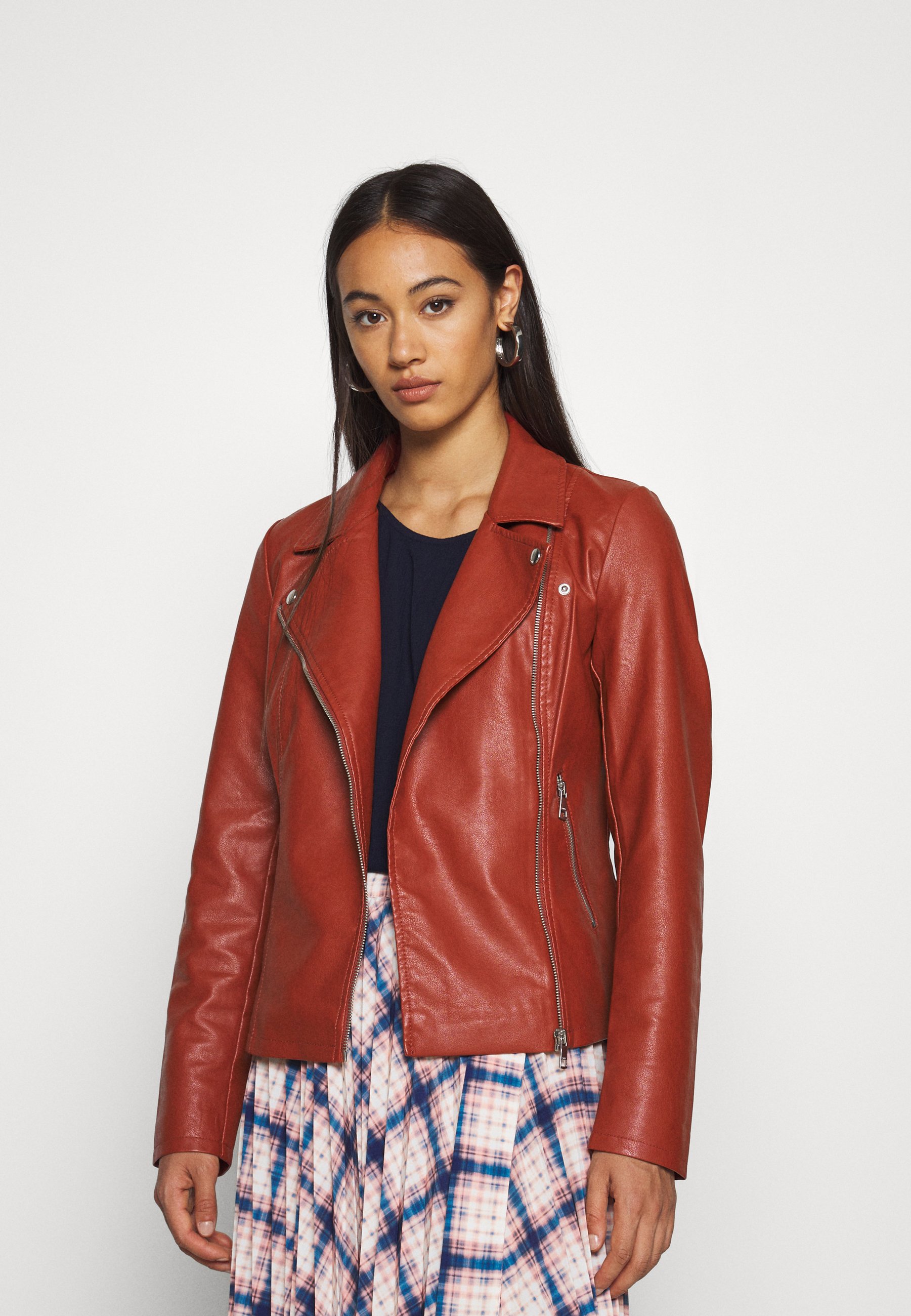 only red leather jacket