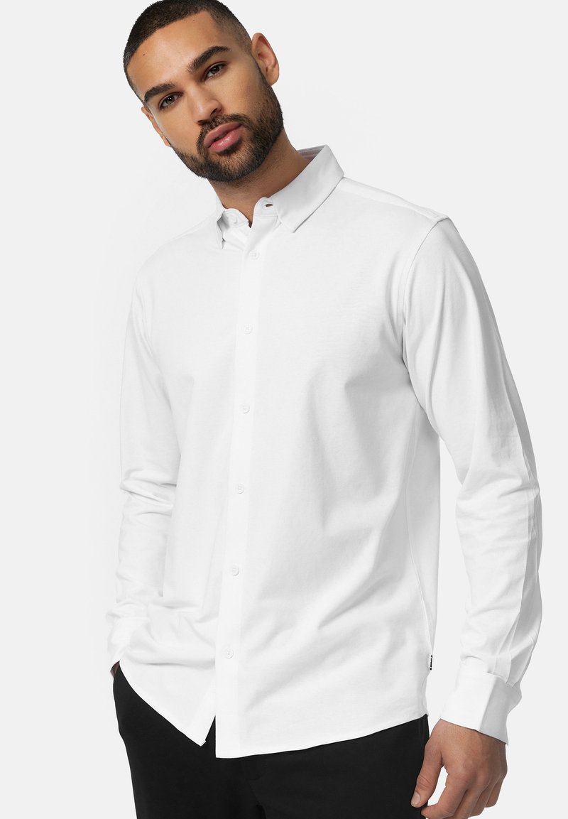 INDICODE JEANS LANGARM THEO - Camisa - optical white