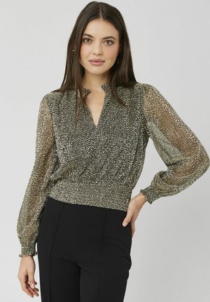 PLISSÉE PAILLETÉE - Blouse - noir