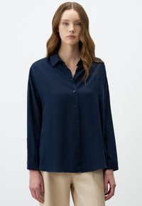 BUTTON-UP - Button-down blouse - dark blue