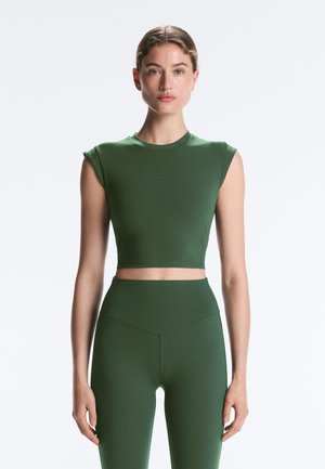 EVERMOVE SLEEVELESS - Felső - mottled green