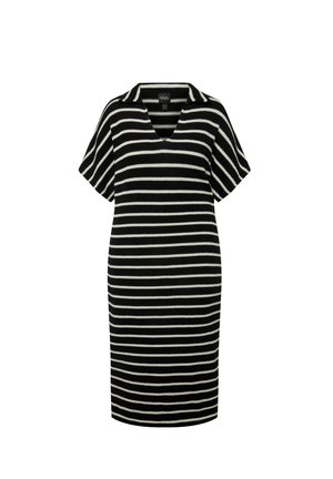 Ulla Popken, SHORT SLEEVE  - Gebreide jurk - black