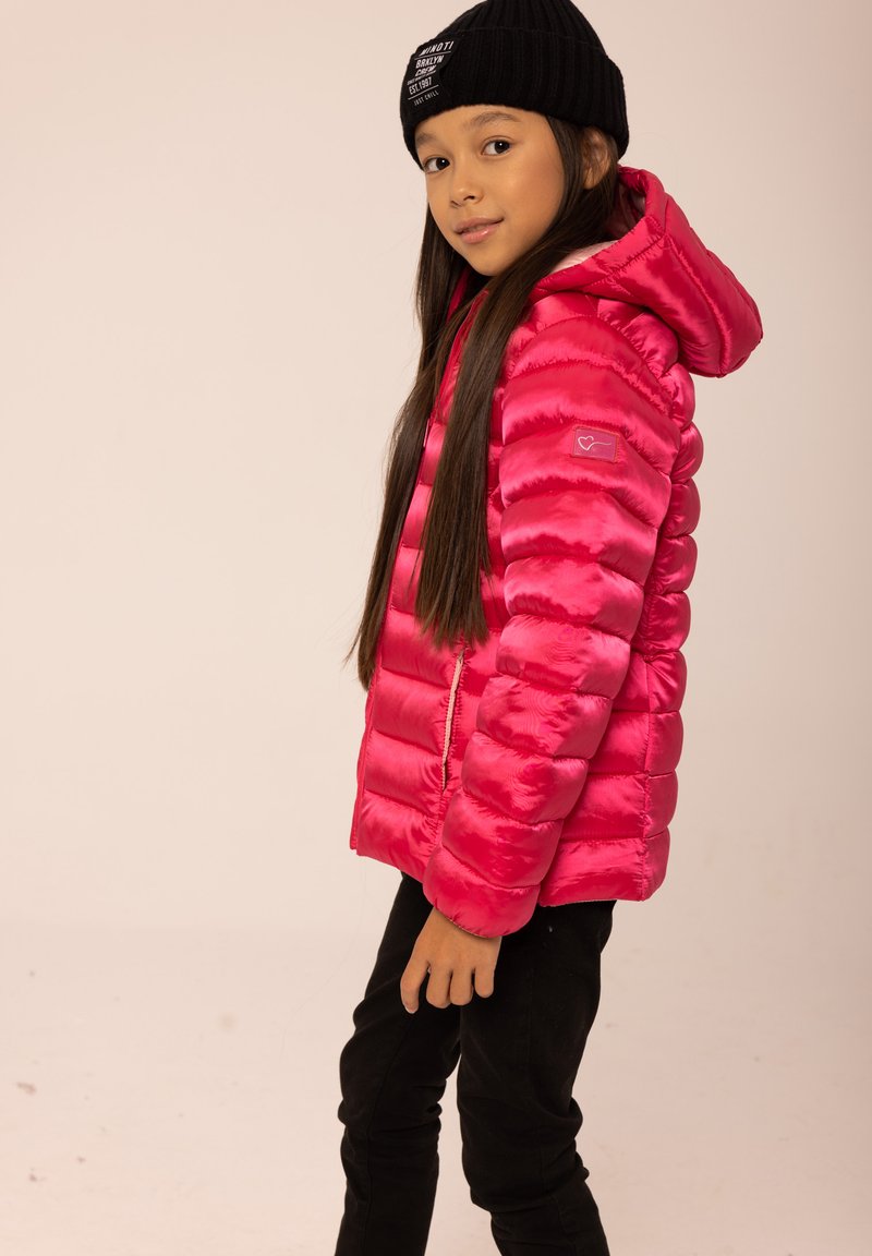 MINOTI HOODED PADDED PUFFER - Overgangsjakke - pink