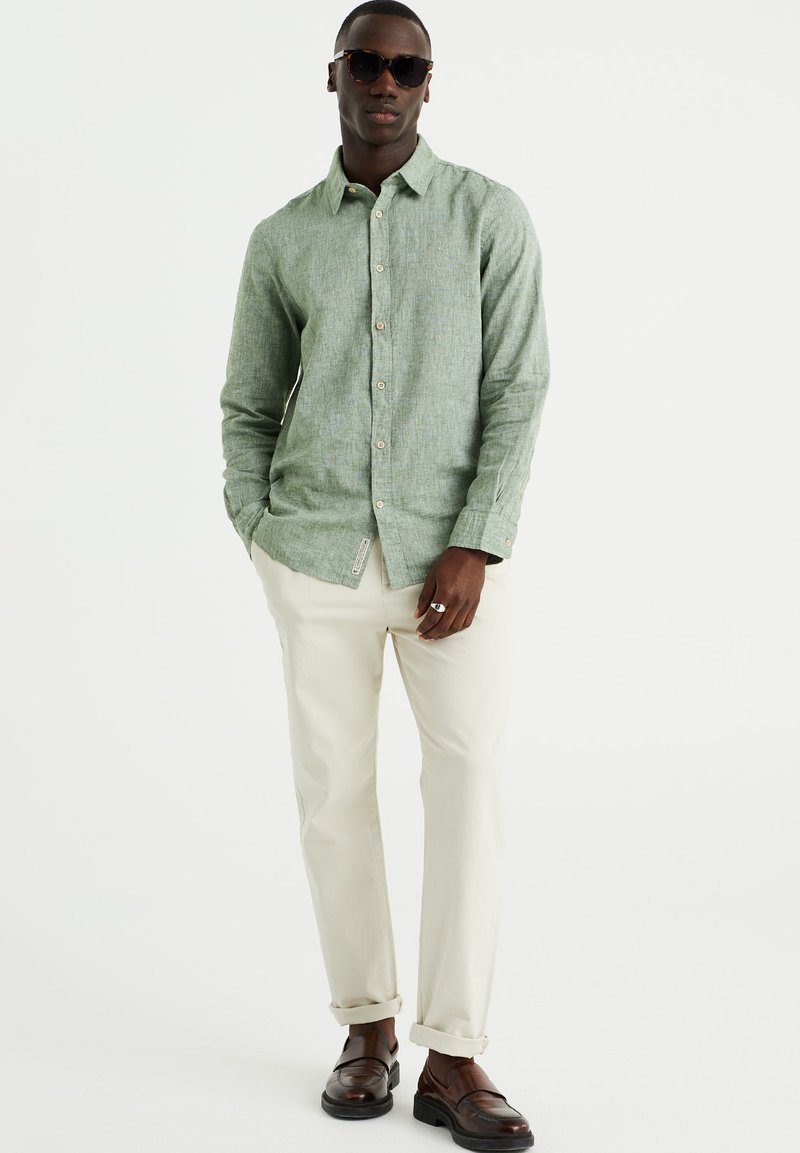 WE Fashion THE LINEN - Marškiniai - green