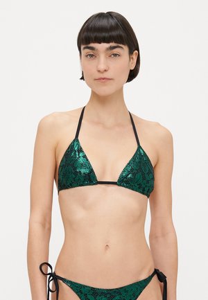 TRIXA - Bikinitop - black/green