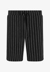 STRIPED - Short - black offwhite