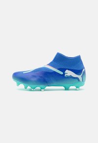 FUTURE 7 MATCH LACELESS FG/AG - Scarpe da calcio per erba sintetica - bluemazing/white/electric peppermint