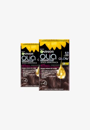 Garnier TINTA CAPELLI OLIA COLORAZIONE PERMANENTE SENZA AMMONIACA PER UNA FRAGRANZA DELICATA COPRE IL 100% DEI CAPELLI BIANCHI CON OLI DI FIORI DI ORIGINE NATURALE - 2 PACK - Tinte capelli - castano scuro iridescente