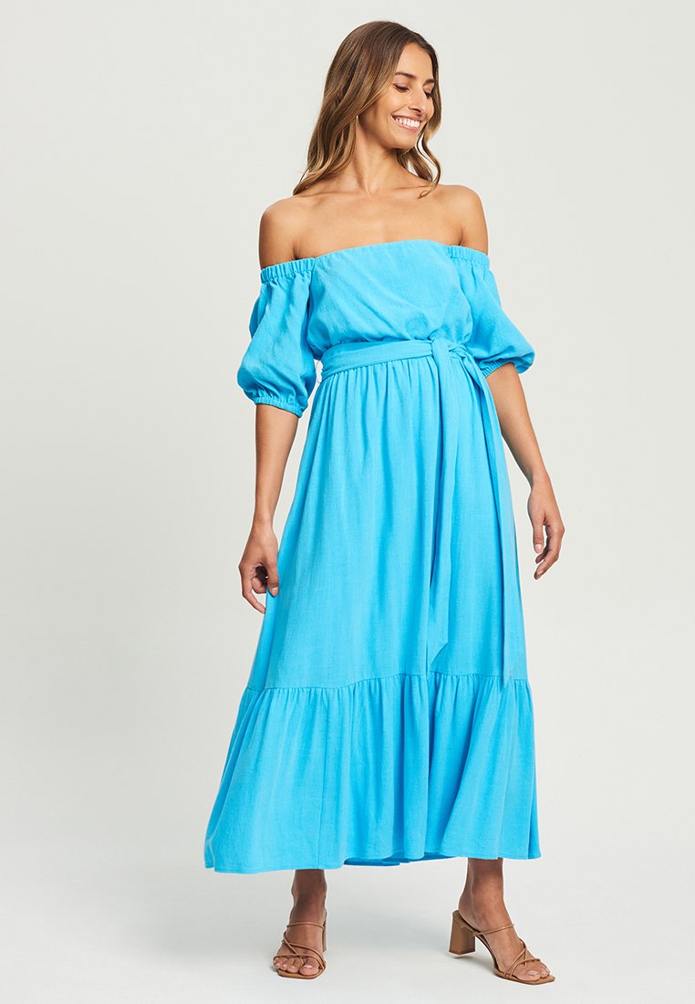 TUSSAH Maxi-jurk blauw
