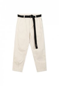 10DAYS BELTED PINSTRIPE - Pantaloni - light natural