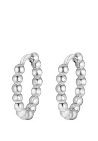 925 SILVER BAGUE AVEC PERLES - Oorbellen - silver-coloured