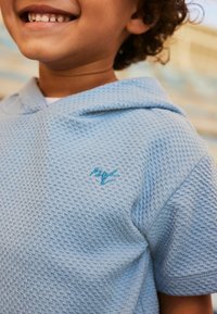 Next SHORT SLEEVE SET - REGULAR FIT - Mikina s kapucňou - teal blue