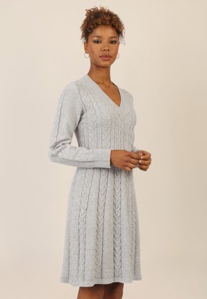 Apart Strickkleid - graumeliert
