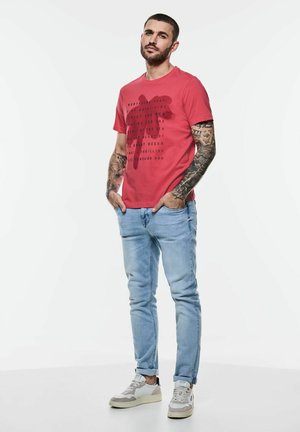 Street One MEN T-Shirt print - rot