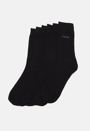 LIFESTYLE PLAIN SOCKS UNISEX 6 PACK - Zeķes - black