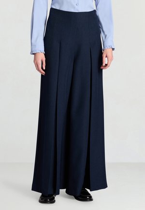 LUNGO UNITA - Pantalon classique - blu notte