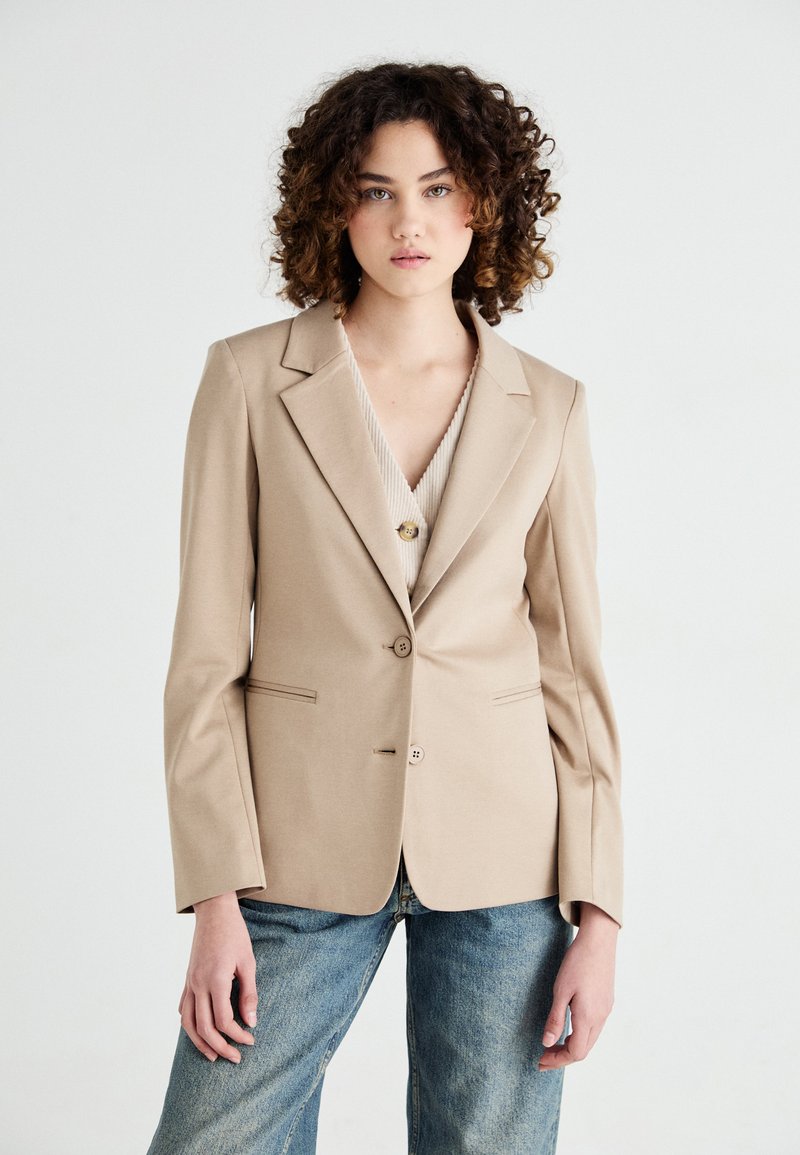 VILA VISAGA - Blejzr - silver mink