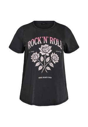 Zizzi, T-shirts print - schwarz