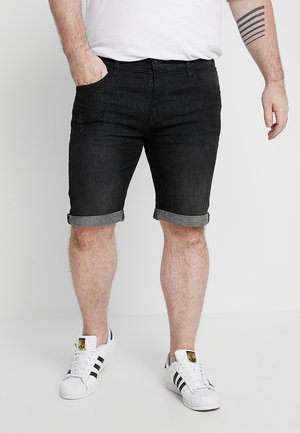 KADEN PLUS - Denim shorts - black