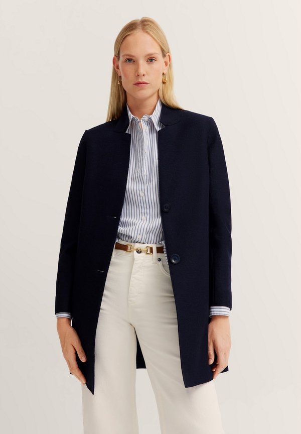 Klassischer Mantel - marine