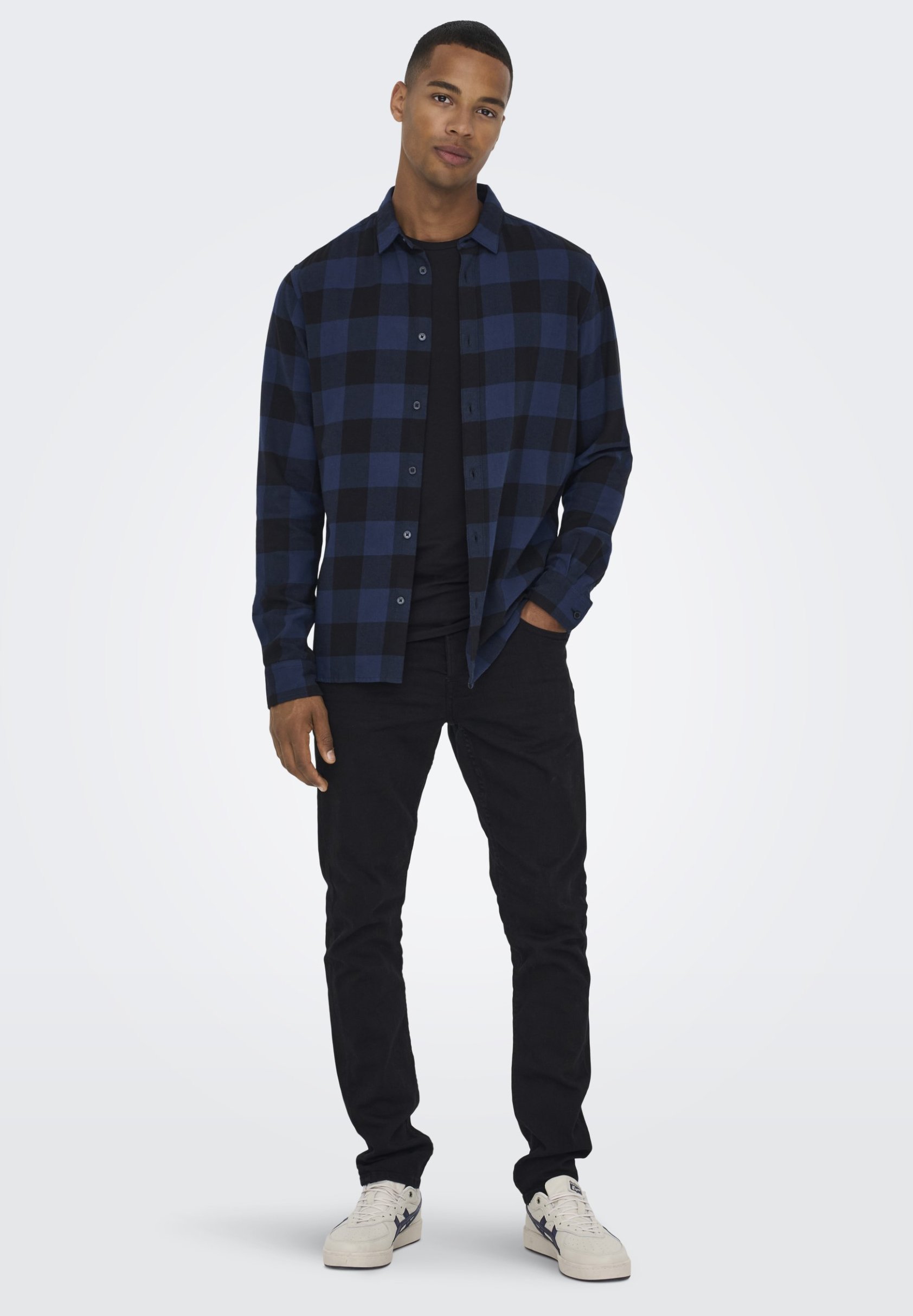 Only & Sons LOOM - Slim fit jeans - black denim - Zalando.ie